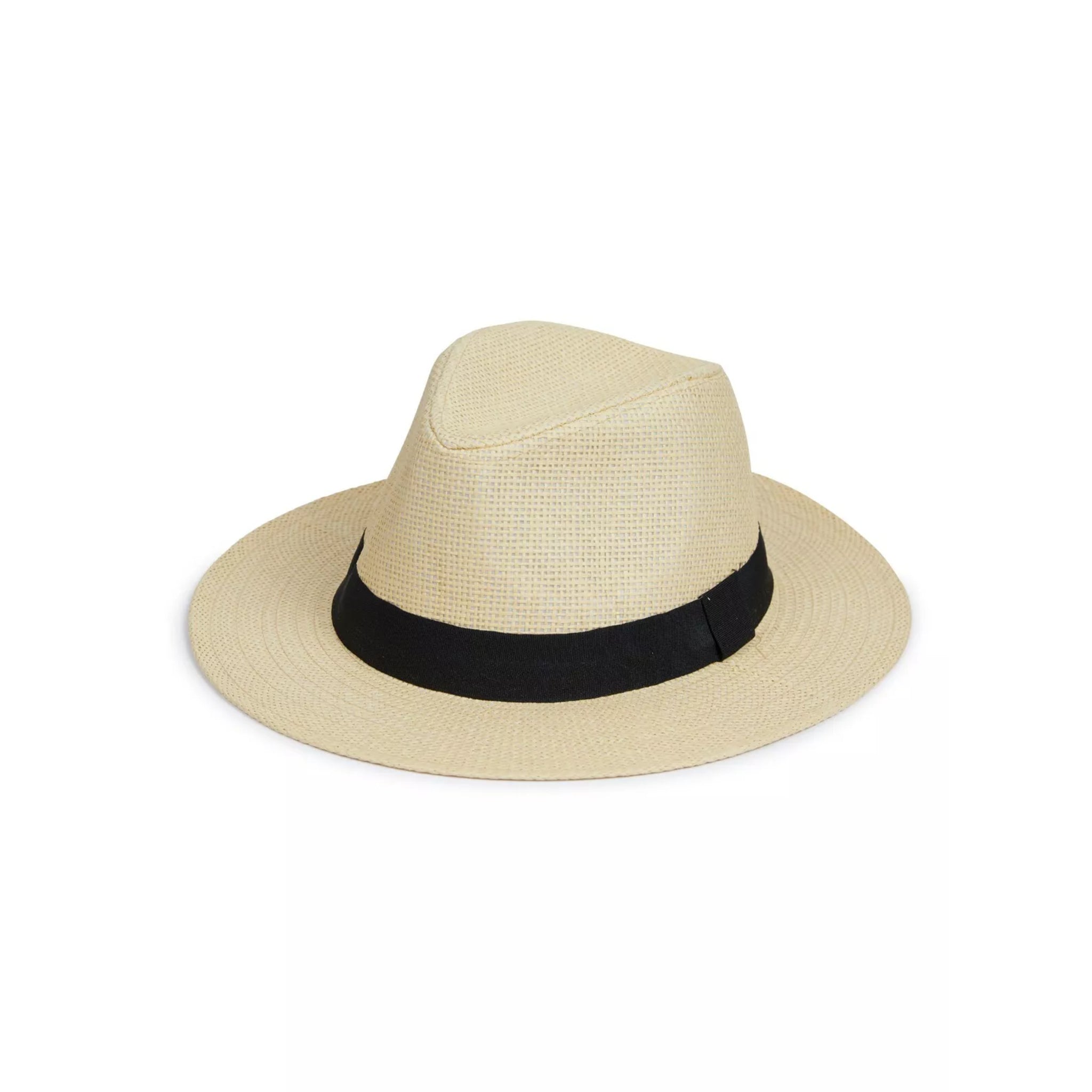 Nicky Adams Countrywear Beige Panama style hat with plain black band